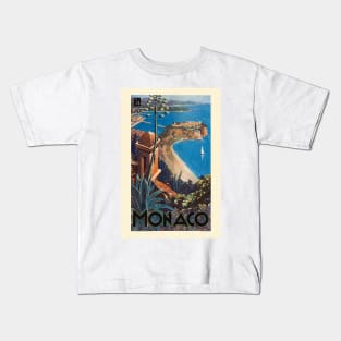 Monaco PLM Vintage Poster 1925 Kids T-Shirt